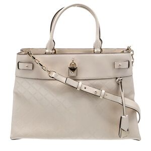 Michael Kors Gramercy Large Leather Purse Cream EUC